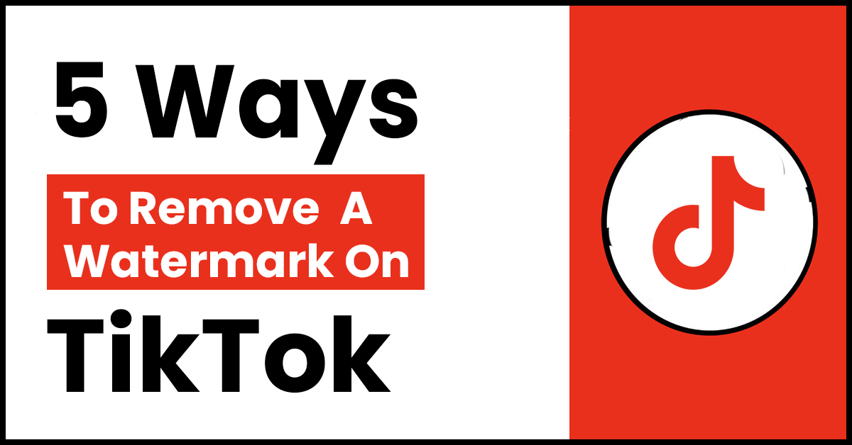 5 Ways To Remove A Watermark On TikTok